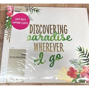 NIP Recollections 12 x 12 Scrapbook Floral, Flower Theme